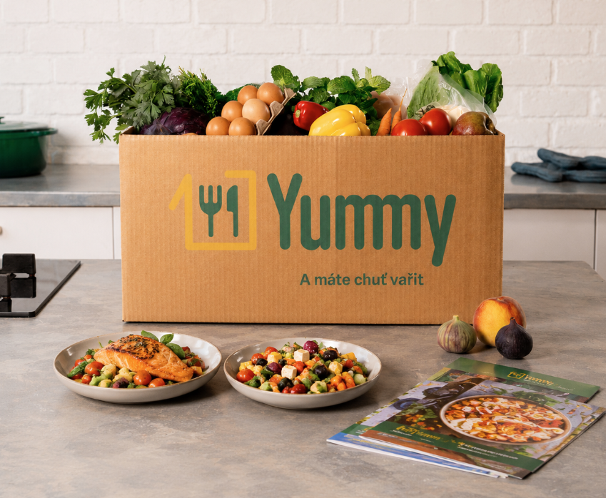 Yummy box plný čerstvých surovín a hotové jedlá